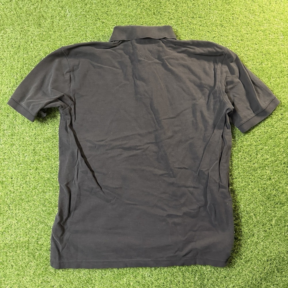 Tommy Hilfiger Mens Regular Fit Short Sleeve Cotton Polo Shirt Black Sz XL Logo - Picture 7 of 7